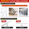 Muzata Stair Cable Railing Post 36 Inch for 25-35 Degrees
