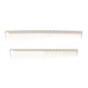 2Pcs White Professional Hair Cutting Combs Set, Salon Hair Styling