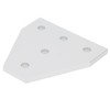 203040 T Shape Joining Plate Aluminium Alloy 5‑Hole Joint Bracket
