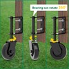 4.3"Heavy Duty Gate Wheel 360° Rotation Gate Wheel with Spring