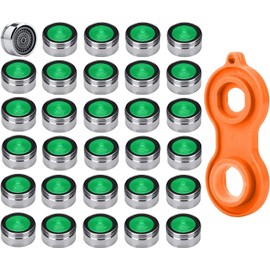 Wasserhahn Sieb Aufsatz Strahlregler M24 30pcs Wasserhahn Siebeinsatz Einsatz Luftsprudler Wasserhahn Ersatzteile Material Messing von Verchromt Wasserhahnsiebe Filter für Wasserhähn