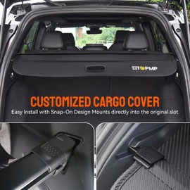 ZTGPMP Cargo Cover fit for Honda CRV 2023 2024 2025 2026, Retractable Rear Trunk Cover Shield Luggage Privacy with Hooks, CRV Accessories, Carbon Fiber Texture