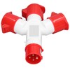 Industrial Socket Waterproof Electrical Connector 3 Way 16A Outlet for