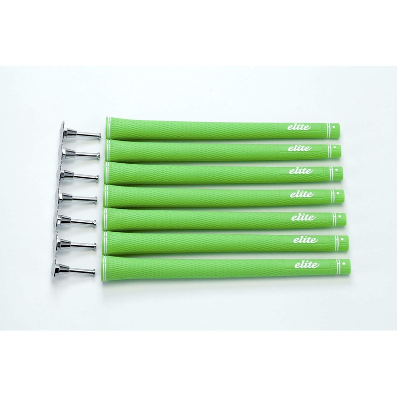 elitegrips S40 Golf Grips, Set of 7, Signal Green, No