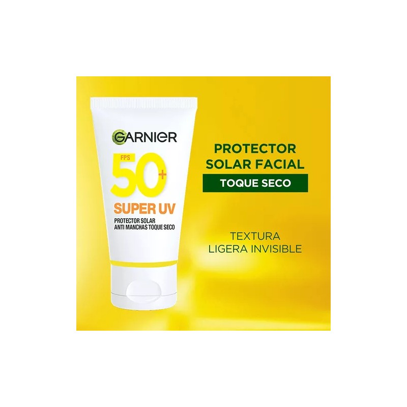 Garnier Super UV Toque Seco Protector Solar Facial 40ml -