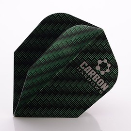 9 x HARROWS DARTS FLIGHTS CARBON STANDARD GREEN (3 sets)