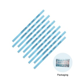 MIRACLE Ceraton Ceramic Fiber Stone Pack of 10 100(L) x 4(W) x 1(T) mm for Grinding Polishing Deburring Lapping Metal Wood Molds Plastic Compatible with Air Tools Ultrasonic Polishers (#400 Blue)