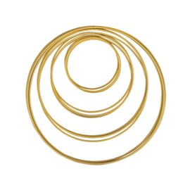 Rayher Metal Rings, Approx. 3 mm Thick, Wire Rings for Crafts, Winding Technology, Dream Catchers, Floristry, Wedding Wreaths, Hoops