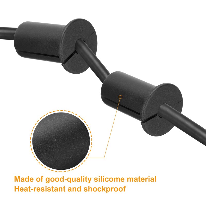 uxcell 2Pcs Wall Grommets for Cables 1 Inch Silicone Cable