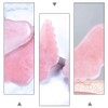 SOLUSTRE Gua Sha Scraping Massage Tool Crystal Jade Comb Edge