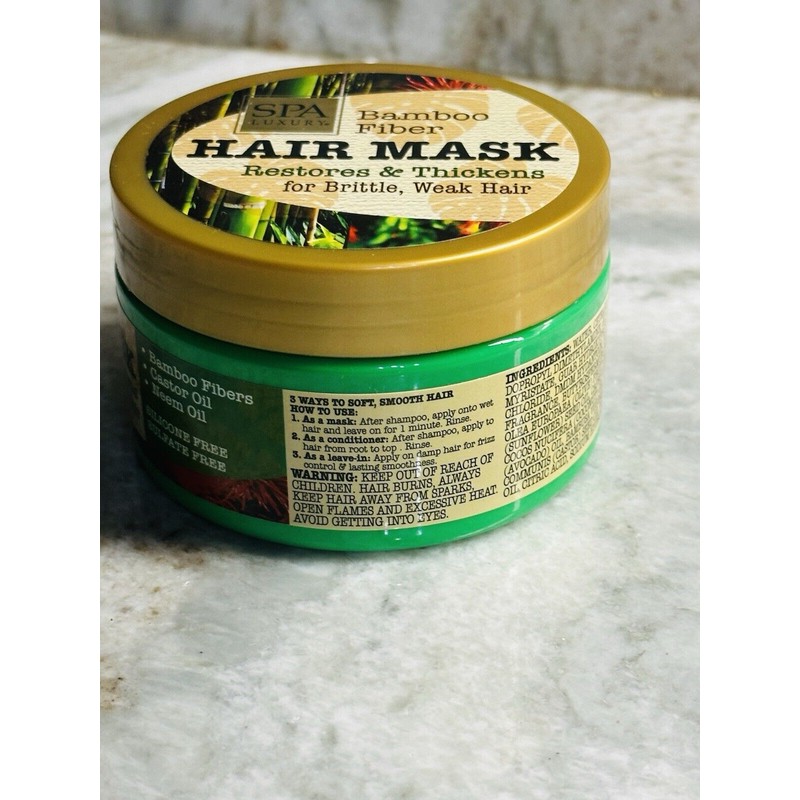 CURLS SPA Luxury Bamboo Fiber /Castor Oil/Neem Oil Hair Mask-