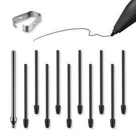 10 Pcs Extra Soft Felt & 1 Pcs Titanium Fine Point Remarkable 2 Pen Tips Set, Replacement Tips for Marker Pen/Marker Plus Pen, Precise Writing and Sketching Remarkable Plus Pen Tips/Nibs