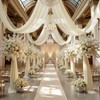 Wedding Arch Draping Fabric 1 Panel 18Ft Nude Chiffon Fabric