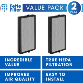 Fette Filter - KF465 True Hepa H13 Filter Set Compatible with Kenmore SMART 2300e Air Purifier Model PM4030 with 3 Stage Filtration Part # KF465 Includes 2 Replacement Filters.