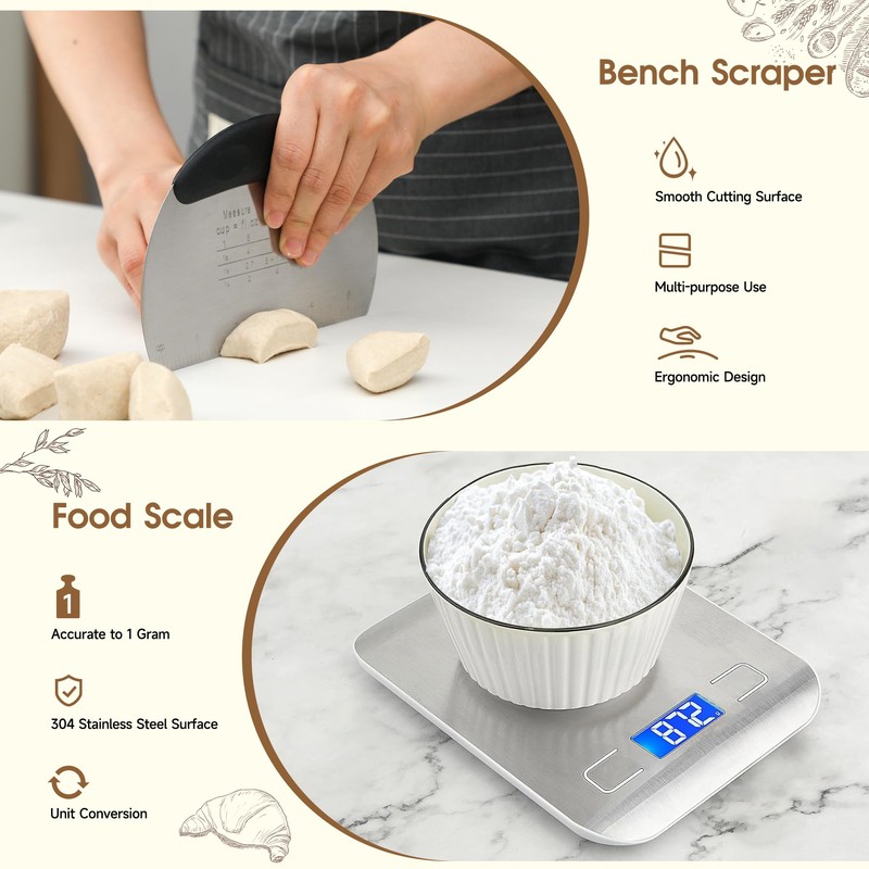 Coco Bird Pro Sourdough Starter Kit- 50oz Large Capacity Sourdough