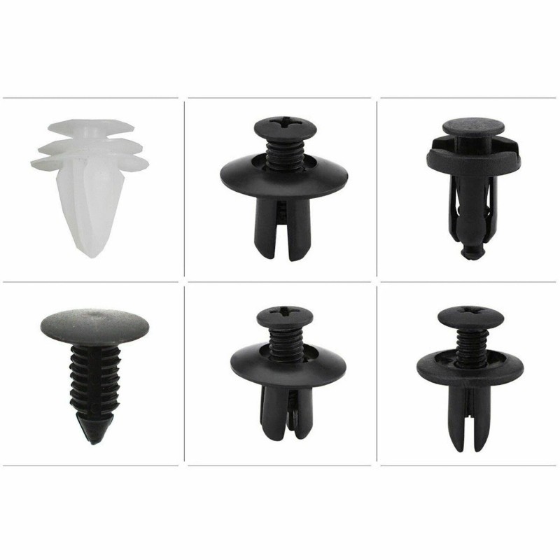 carauto2000 100PCS Retainer Clips Body Bumper Rivet Retainer Trim Molding