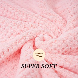 Wuwahold Microfiber Hair Towels, Waffle Hair Towel Set, Super Soft Highly Absorbent, Sturdy Quick Drying Turbans for Long, Thick, Curly Hair (2 Pack, 40" x 20")