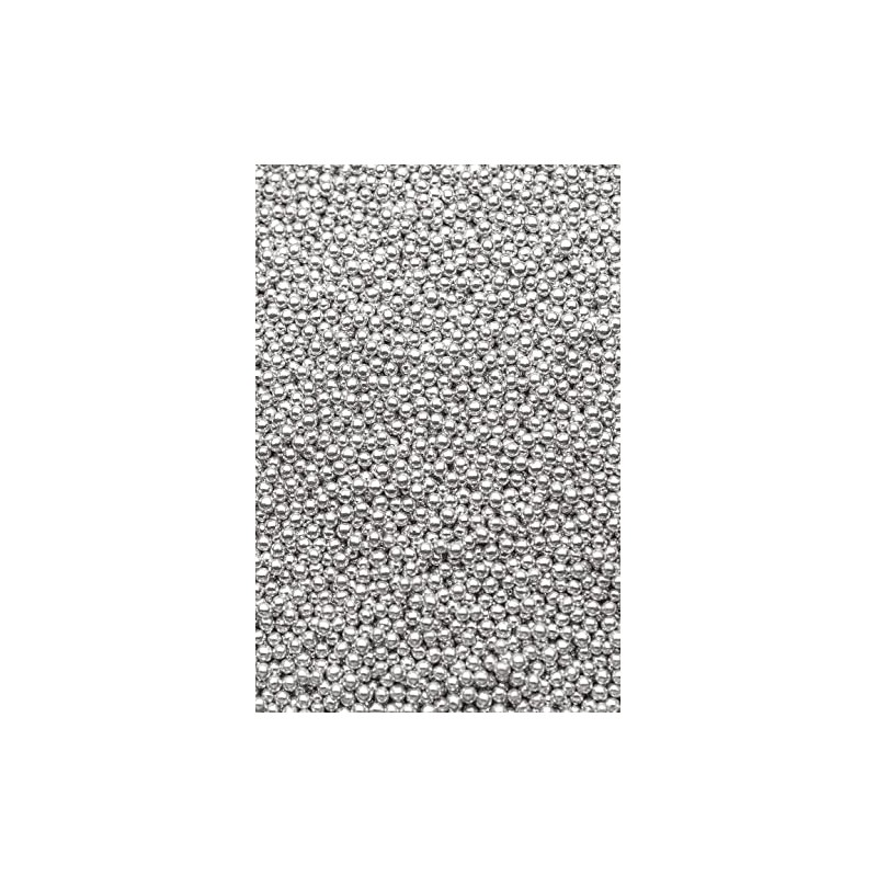 SPRINKLY - Metallic Pearls - Silver - 4mm - 30g