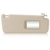 Right Passenger Side Beige Sun Visor with Vanity Light Fit