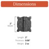 4 Pack 2 Inch Black Wrought Iron Hinges - Decorative