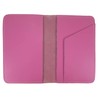 Leather Top Stub Checkbook Cover Many Colors (Pink)