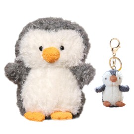 ZGCXRTO 2 x Penguins Plush Doll Figures Toy Plushie Cute Soft Sea Animals Rag Doll Cushion Plush Stuffed Toy Decoration Children Gifts Christmas Birthday (20 cm, 14 cm)