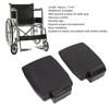 2pcs Wheelchair Footplate Plastic Ergonomic Wheelchair Footrest Pedal Replacement Accessory