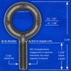 10 Pcs No-Shoulder Lifting Eye Bolts 7/16"-14 X 1-3/8"
