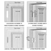 10 Pcs Door Hinges 3.5 Inch(88mm) Folding Butt Hinges with