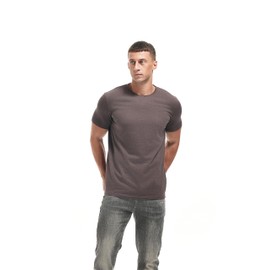 VEIISAR Crew Neck Tees Premium Men's T-Shirts - Soft and Fit Mens T-Shirt - Casual Stylish Tee for Men Brown 3XL