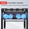 Pyle 19” Rack-Mount Equipment Cooling Fans - 110V/60Hz Power, 4