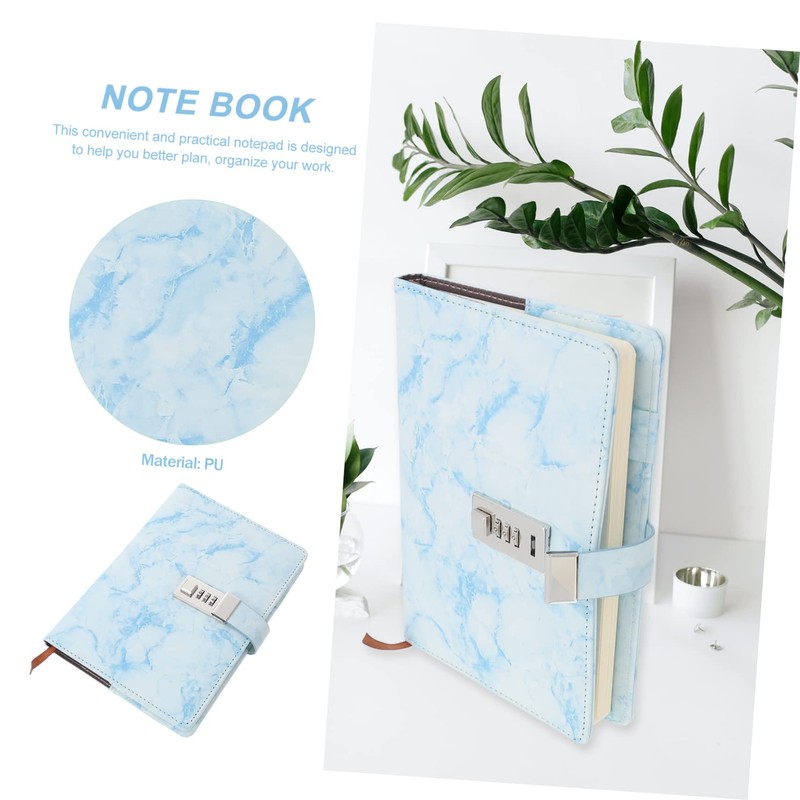 GRIRIW Notepad Diary Lock and Keys for Secret Notes Multi-functional