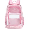 MIRLEWAIY Clear Backpack See Through Book Bag Heavy Duty School