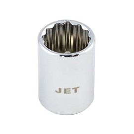 JET - 1/4-Inch Drive, Point, SAE Chrome Socket