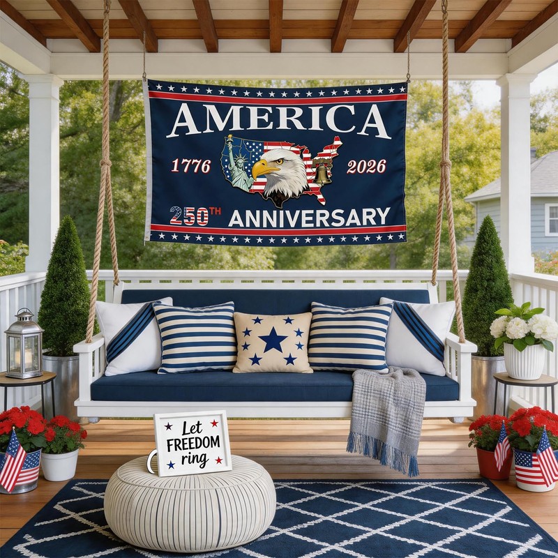 250th Anniversary American Flag - 3x5 Ft Double Sided 3