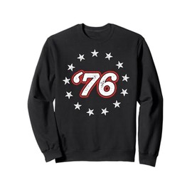 Vintage 1776 - Patriotic 4th of July '76 - Colonial Flag Sweatshirt
