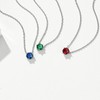 Beautiful Silver Anklet with February Birthstone - 925 Silver Anklet