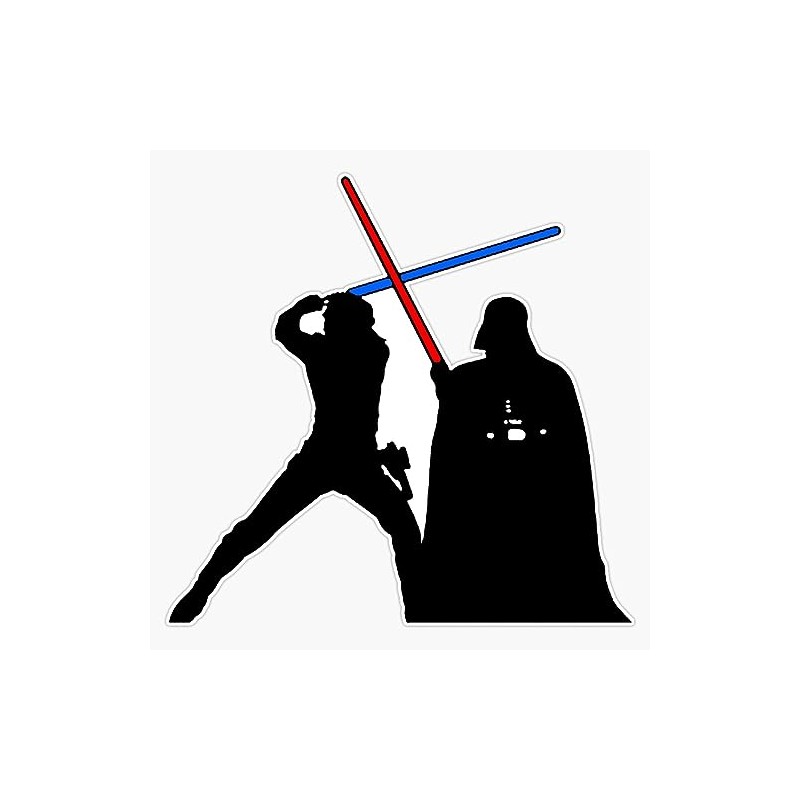 Luke Vs Vader Sticker Bumper Sticker Vinyl Decal 5"