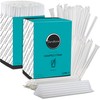 DuraHome Clear Plastic Straws Individually Wrapped 1000 Pack - 8