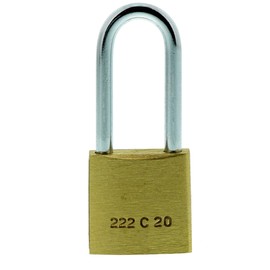 Burg Wächter Padlock, 3.5 mm Thickness, High Shackle 2 Keys, C-Line 222 HB 20 26 SB
