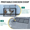 MUDUOBAN Small Chicken Coop with 4-6 Chickens,Outdoor,Predator Proof, Metal