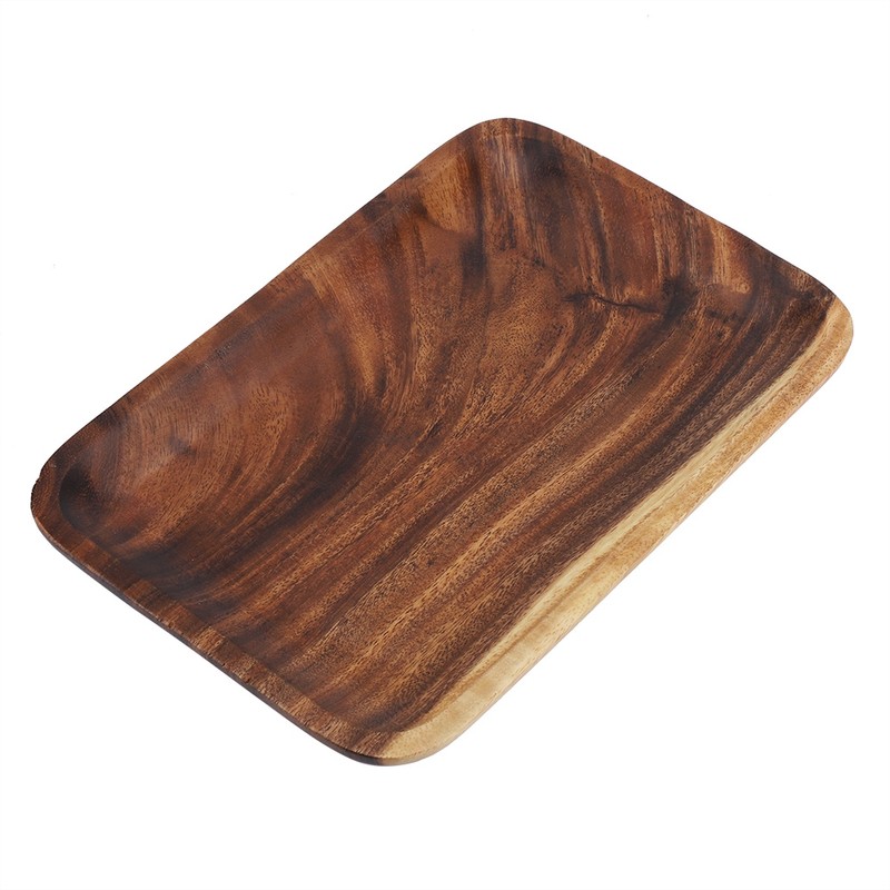 Elegant Sushi Tray Snacks Salad Desserts Wooden Serving Dish for
