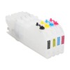 4Pcs Ink Cartridge Set Lengthen Refill Inkjet Printer Replacement Magenta