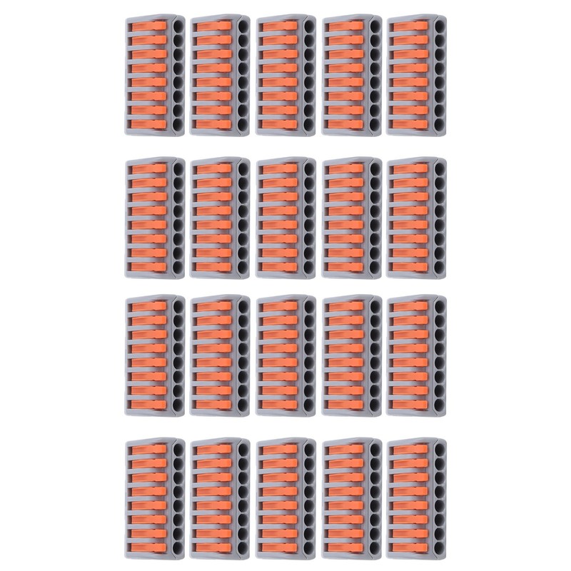 20Pcs Push Wire Wiring Connector Universal Quick Connect Terminal Blocks