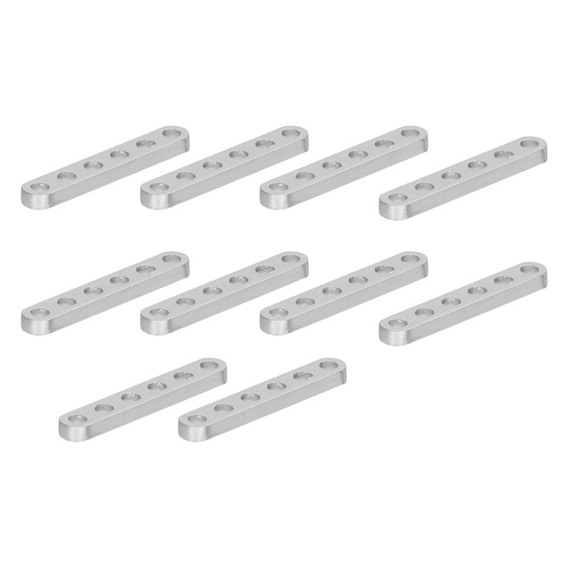 10pcs Flat Straight Braces Fixing Aluminum 4 X 8mm Connect