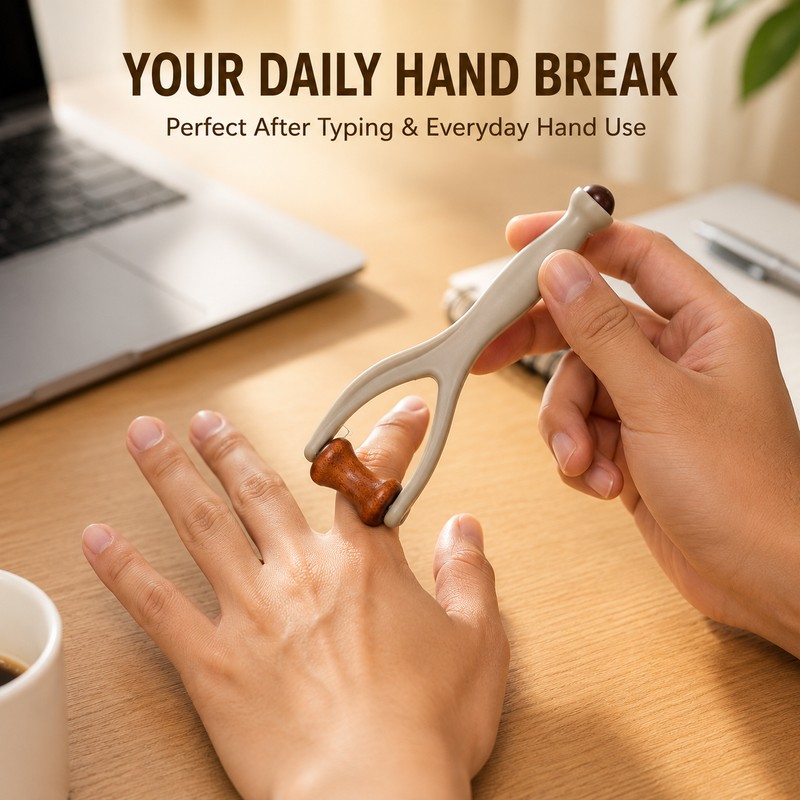 Finger Massager for Hand Relaxation – Dual-Roller Manual Massage Tool