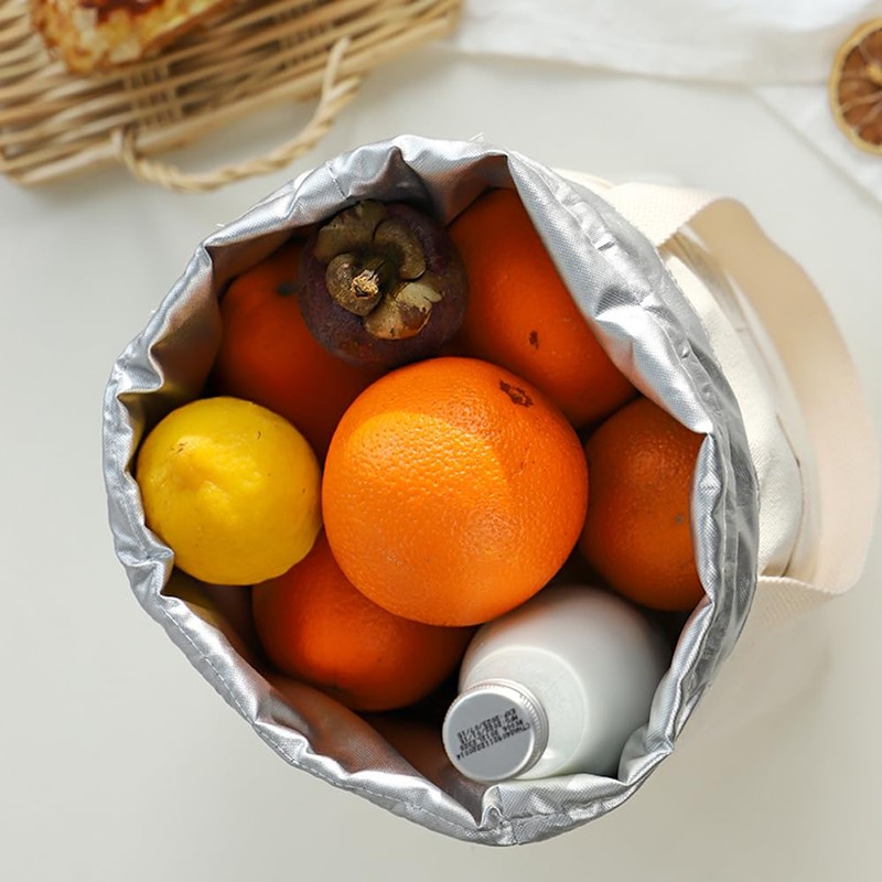 Samcos Lunch Bag, Thermal / Cold Retention Bag, Large Capacity,