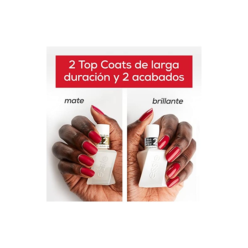 Essie Nagellack mit glänzendem Gel-Effekt, langanhaltend, Salonqualität, vegane Formel, In-Vest