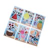 36PCS Facial Stickers for Kids Cartoon Hawaiian Beach Theme Sticker