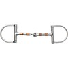 Huxlay Bros Steel and Copper Roller Mouth D Ring Snaffle
